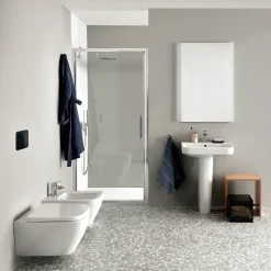 Ideal Standard i.life S Compact Wall Hung Rimless Toilet with Soft Close Seat
