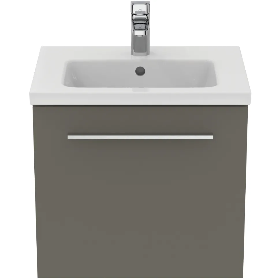 Ideal Standard i.life S 500mm Wall Mounted 1 Drawer Compact Vanity Unit & Basin