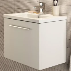 Ideal Standard i.life S 600mm Wall Mounted 1 Drawer Compact Vanity Unit & Basin