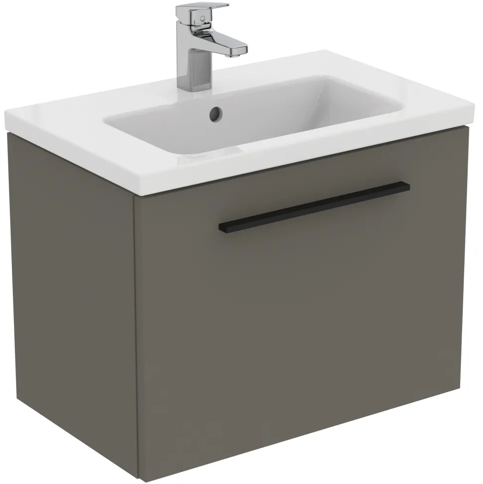 Ideal Standard i.life S 600mm Wall Mounted 1 Drawer Compact Vanity Unit & Basin
