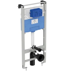 Ideal Standard ProSys WRAS Approved Wall Hung 1150mm WC Frame, Concealed Cistern & Chrome Dual Flush Plate