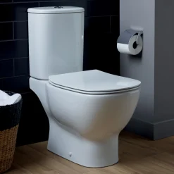 Ideal Standard Tesi Close Coupled Toilet with Aquablade® Flush Technology & Soft Close Seat