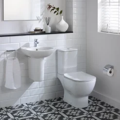 Ideal Standard Tesi 450mm Basin & Semi Pedestal