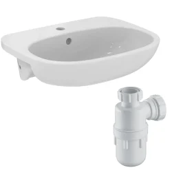 Ideal Standard Tesi Semi Recessed Countertop Basin & Bottle Trap