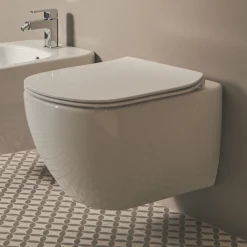 Ideal Standard Tesi Wall Hung Toilet with Aquablade® Flush Technology & Soft Close Seat