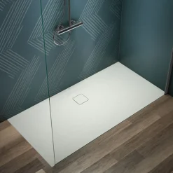 Ideal Standard Ultra Flat Evo Rectangular Anti-Slip Acrylic Shower Tray with Offset Waste - 4 Sizes