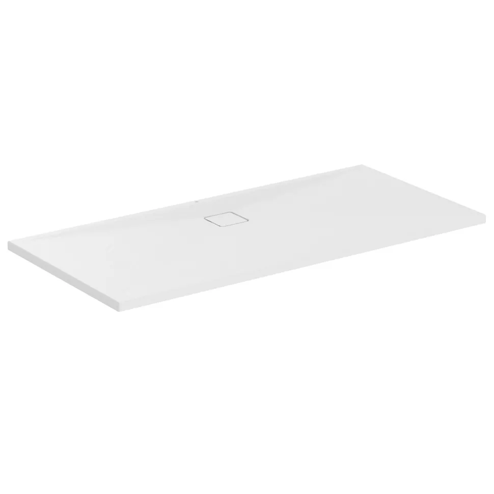 Ideal Standard Ultra Flat Evo Rectangular Anti-Slip Acrylic Shower Tray with Offset Waste - 4 Sizes