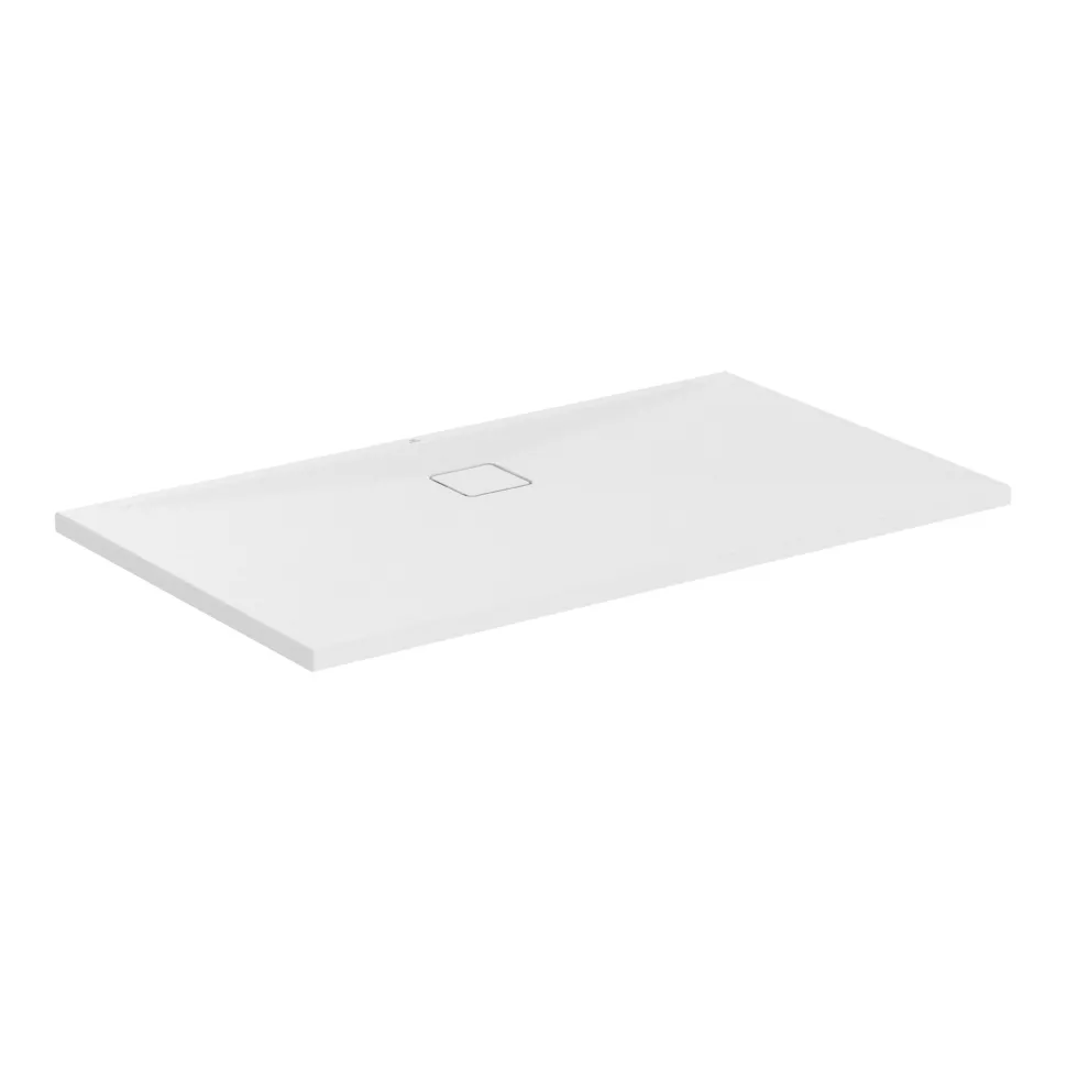 Ideal Standard Ultra Flat Evo Rectangular Anti-Slip Acrylic Shower Tray with Offset Waste - 4 Sizes