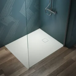 Ideal Standard Ultra Flat Evo Rectangular Anti-Slip Acrylic Shower Tray with End Waste - 5 Sizes