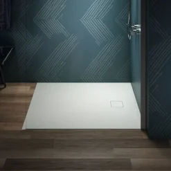 Ideal Standard Ultra Flat Evo Rectangular Anti-Slip Acrylic Shower Tray with End Waste - 5 Sizes