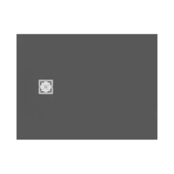 Ideal Standard Ultra Flat S+ Concrete Grey Rectangular Anti-Slip Stone Resin Shower Tray - 7 Sizes