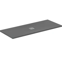 Ideal Standard Ultra Flat S+ Concrete Grey Rectangular Anti-Slip Stone Resin Shower Tray - 7 Sizes
