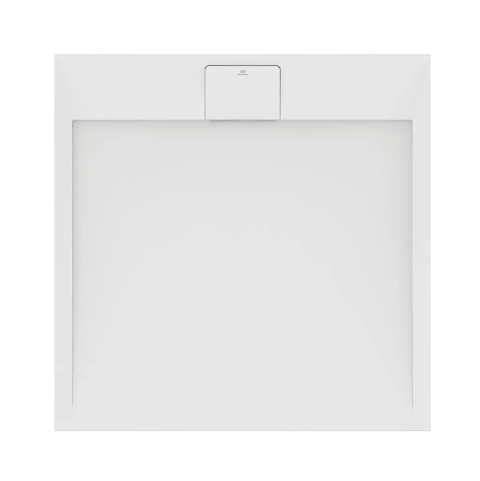 Ideal Standard Ultra Flat S i.life Pure White Square Anti-Slip Stone Resin Shower Tray - 2 Sizes
