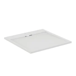 Ideal Standard Ultra Flat S i.life Pure White Square Anti-Slip Stone Resin Shower Tray - 2 Sizes