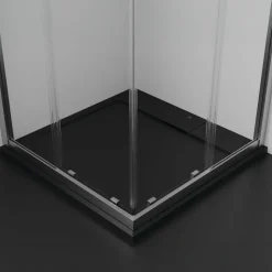 Ideal Standard Ultra Flat S i.life Jet Black Square Anti-Slip Stone Resin Shower Tray - 2 Sizes