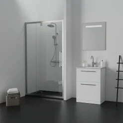 Ideal Standard Ultra Flat S i.life Jet Black Rectangular Anti-Slip Stone Resin Shower Tray - 5 Sizes