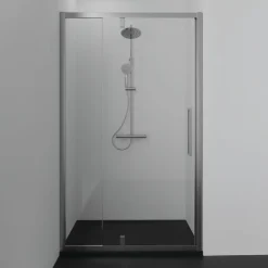 Ideal Standard Ultra Flat S i.life Jet Black Rectangular Anti-Slip Stone Resin Shower Tray - 5 Sizes