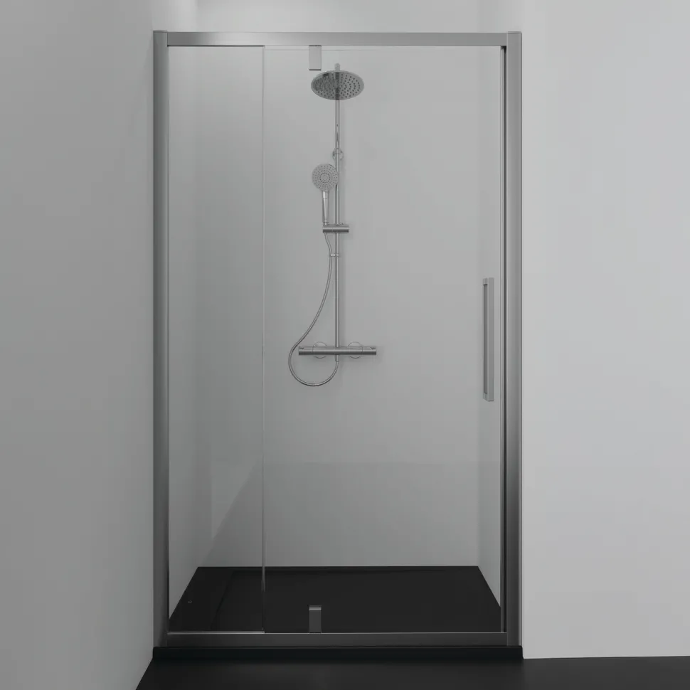 Ideal Standard Ultra Flat S i.life Jet Black Rectangular Anti-Slip Stone Resin Shower Tray - 5 Sizes