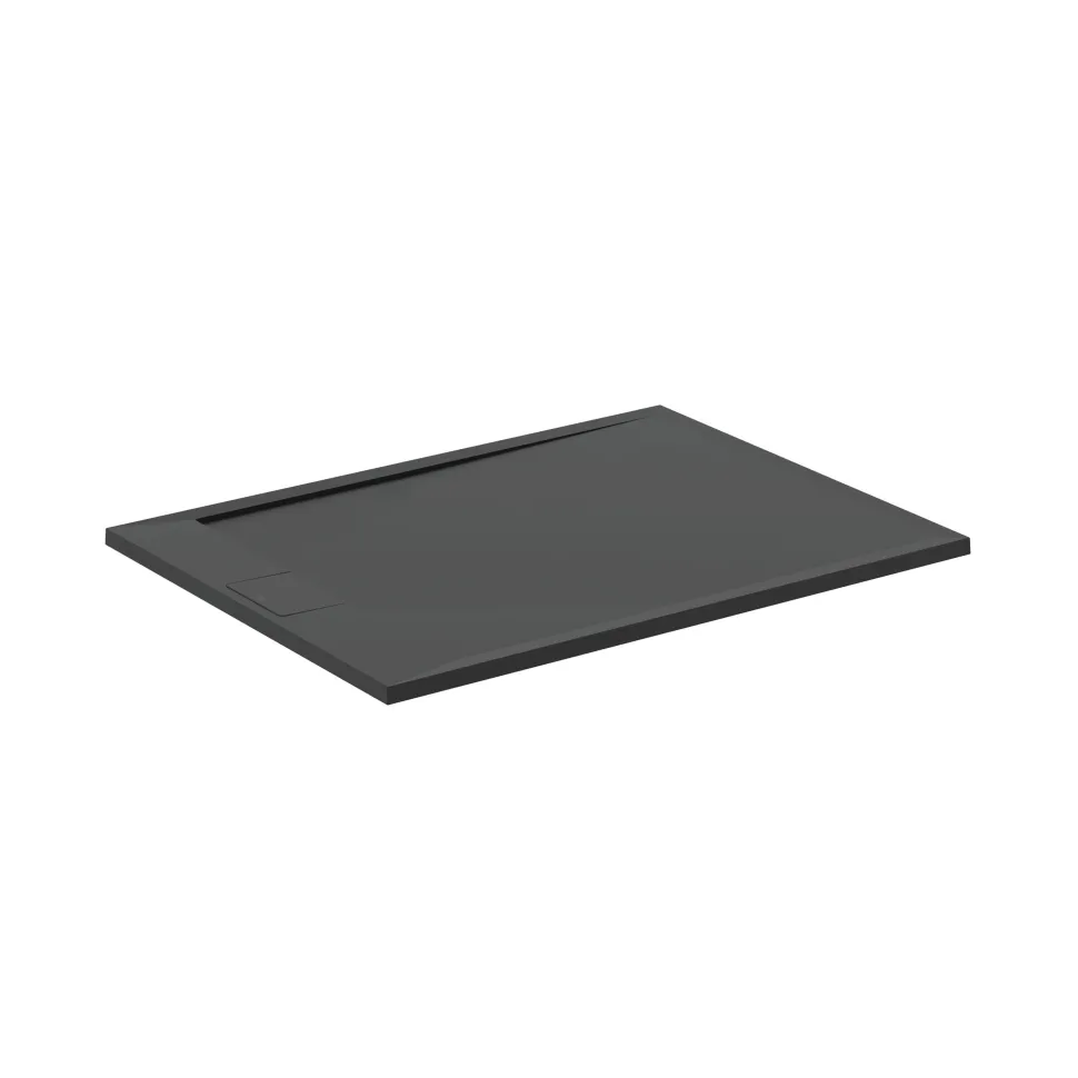 Ideal Standard Ultra Flat S i.life Jet Black Rectangular Anti-Slip Stone Resin Shower Tray - 5 Sizes