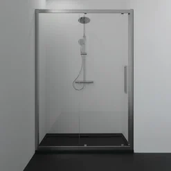 Ideal Standard Ultra Flat S i.life Jet Black Rectangular Anti-Slip Stone Resin Shower Tray - 5 Sizes