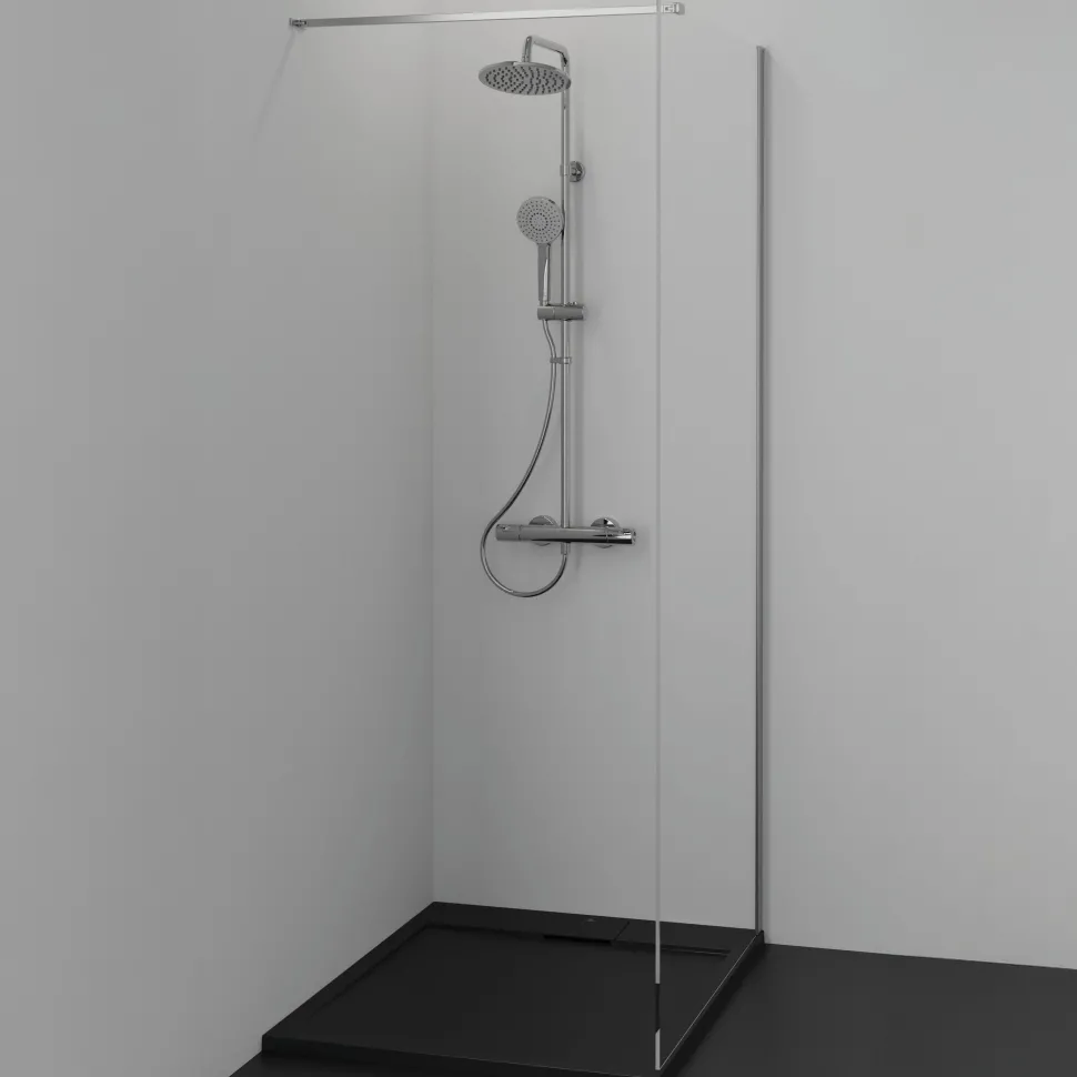 Ideal Standard Ultra Flat S i.life Jet Black Rectangular Anti-Slip Stone Resin Shower Tray - 5 Sizes