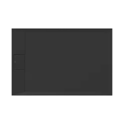 Ideal Standard Ultra Flat S i.life Jet Black Rectangular Anti-Slip Stone Resin Shower Tray - 5 Sizes
