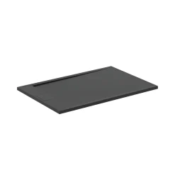 Ideal Standard Ultra Flat S i.life Jet Black Rectangular Anti-Slip Stone Resin Shower Tray - 5 Sizes