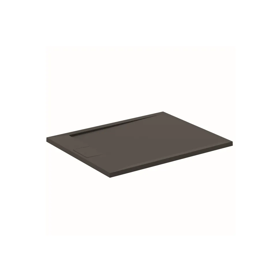 Ideal Standard Ultra Flat S i.life Jet Black Rectangular Anti-Slip Stone Resin Shower Tray - 5 Sizes