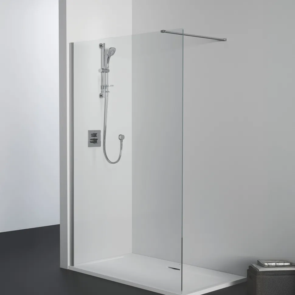 Ideal Standard Ultra Flat S i.life Pure White Rectangular Anti-Slip Stone Resin Shower Tray - 5 Sizes