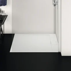Ideal Standard Ultra Flat S i.life Pure White Rectangular Anti-Slip Stone Resin Shower Tray - 5 Sizes