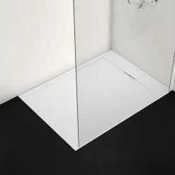 Ideal Standard Ultra Flat S i.life Pure White Rectangular Anti-Slip Stone Resin Shower Tray - 5 Sizes