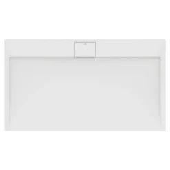 Ideal Standard Ultra Flat S i.life Pure White Rectangular Anti-Slip Stone Resin Shower Tray - 5 Sizes