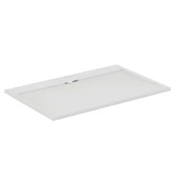 Ideal Standard Ultra Flat S i.life Pure White Rectangular Anti-Slip Stone Resin Shower Tray - 5 Sizes