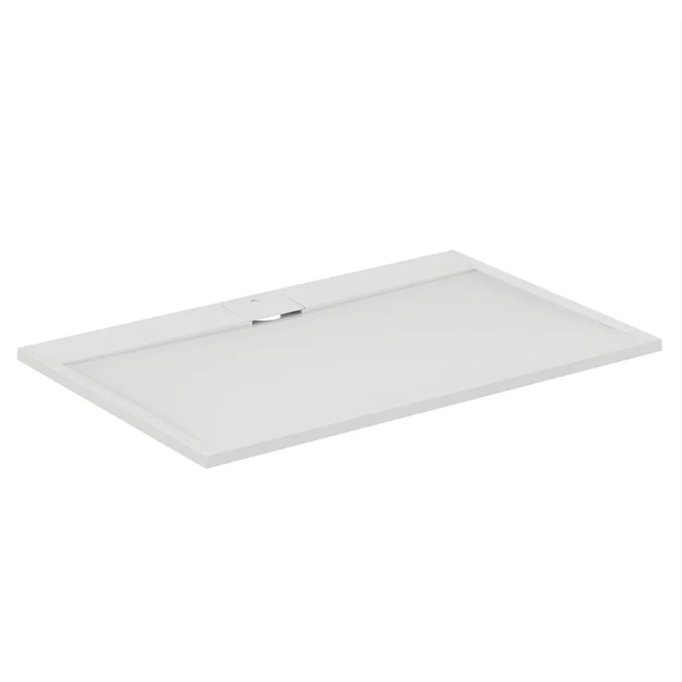 Ideal Standard Ultra Flat S i.life Pure White Rectangular Anti-Slip Stone Resin Shower Tray - 5 Sizes