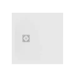 Ideal Standard Ultra Flat S+ Pure White Square Anti-Slip Stone Resin Shower Tray - 2 Sizes