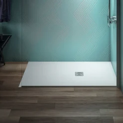 Ideal Standard Ultra Flat S+ Pure White Rectangular Anti-Slip Stone Resin Shower Tray - 7 Sizes