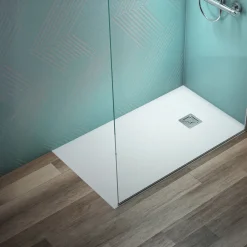 Ideal Standard Ultra Flat S+ Pure White Rectangular Anti-Slip Stone Resin Shower Tray - 7 Sizes