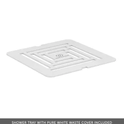Ideal Standard Ultra Flat S+ Pure White Rectangular Anti-Slip Stone Resin Shower Tray - 7 Sizes