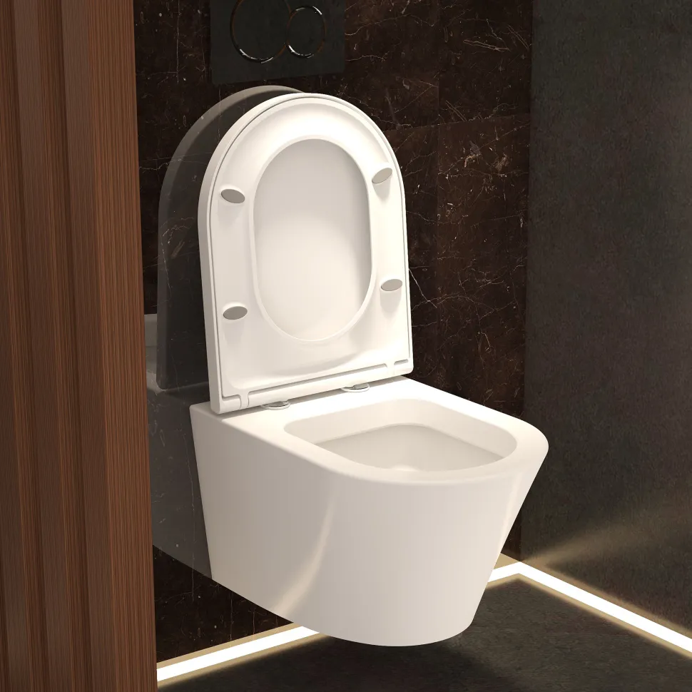 Imex Arco Rimless Wall Hung Toilet and Soft Close Seat