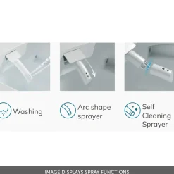 Imex Essence Back to Wall Smart Toilet with Soft Close Seat & Remote Control