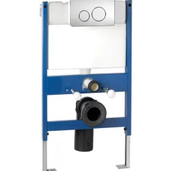 Imex Reduced Height Wall Hung Toilet Frame System with Front Mounted Dual Flush Plate