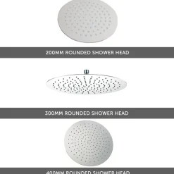 Imogen Concealed Shower Valve, Fixed Shower Head & Overflow Bath Filler