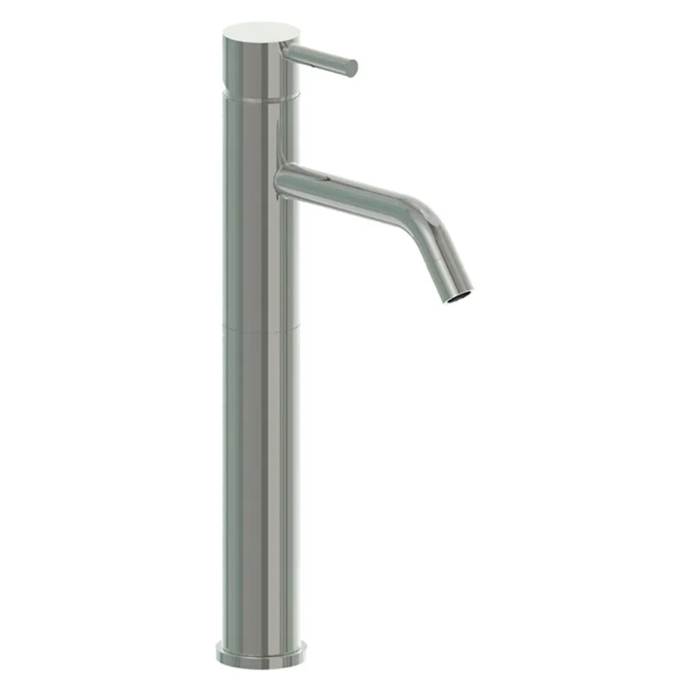 Inox Brushed Stainless Steel Tall Single Lever Basin Mixer