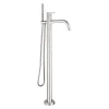 Inox Brushed Stainless Steel Floor Mounted Bath Shower Mixer with Kit