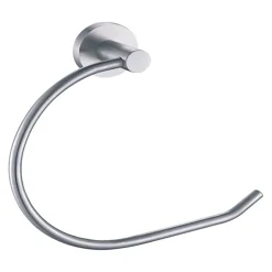 Inox Brushed Stainless Steel Wall Mounted Towel Ring