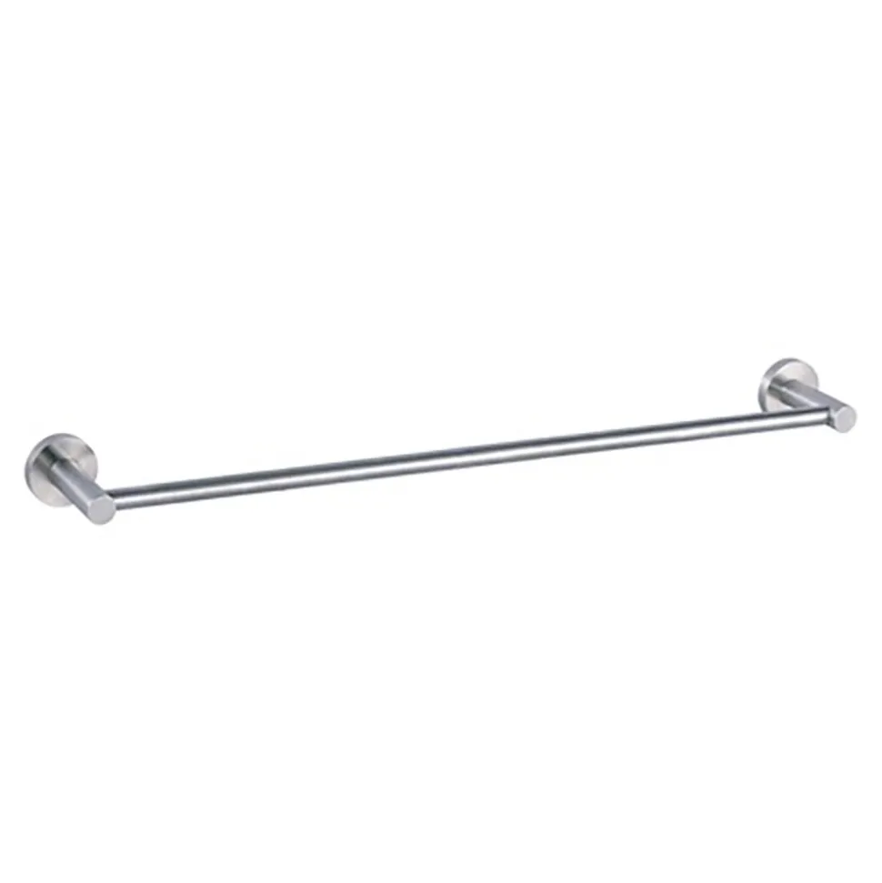 Inox Brushed Stainless Steel Wall Mounted Towel Rail - 640mm