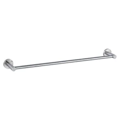 Inox Brushed Stainless Steel Wall Mounted Towel Rail - 640mm