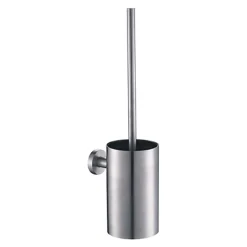 Inox Brushed Stainless Steel Wall Mounted Toilet Brush Holder