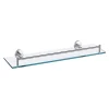 Inox Brushed Stainless Steel Glass Shelf