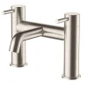 Inox Deck Mounted Bath Filler - Brushed Stainless Steel